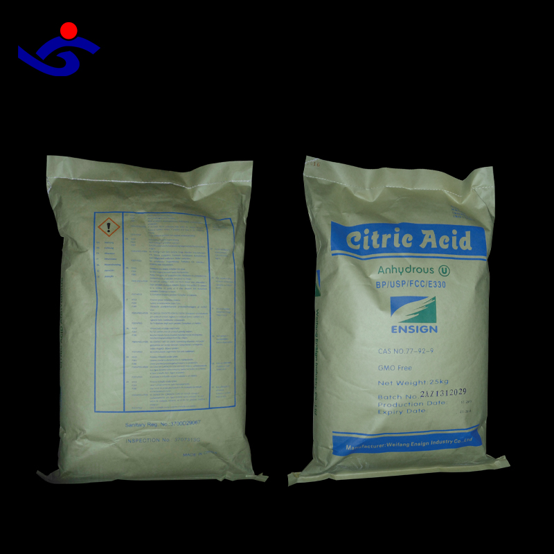 Producto caliente que refresca la categoría alimenticia anhidra del ácido cítrico a granel
